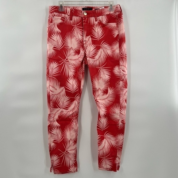7 For All Mankind Pants - Jen7 7for all mankind red pants trousers 8 leaf ankle skinny